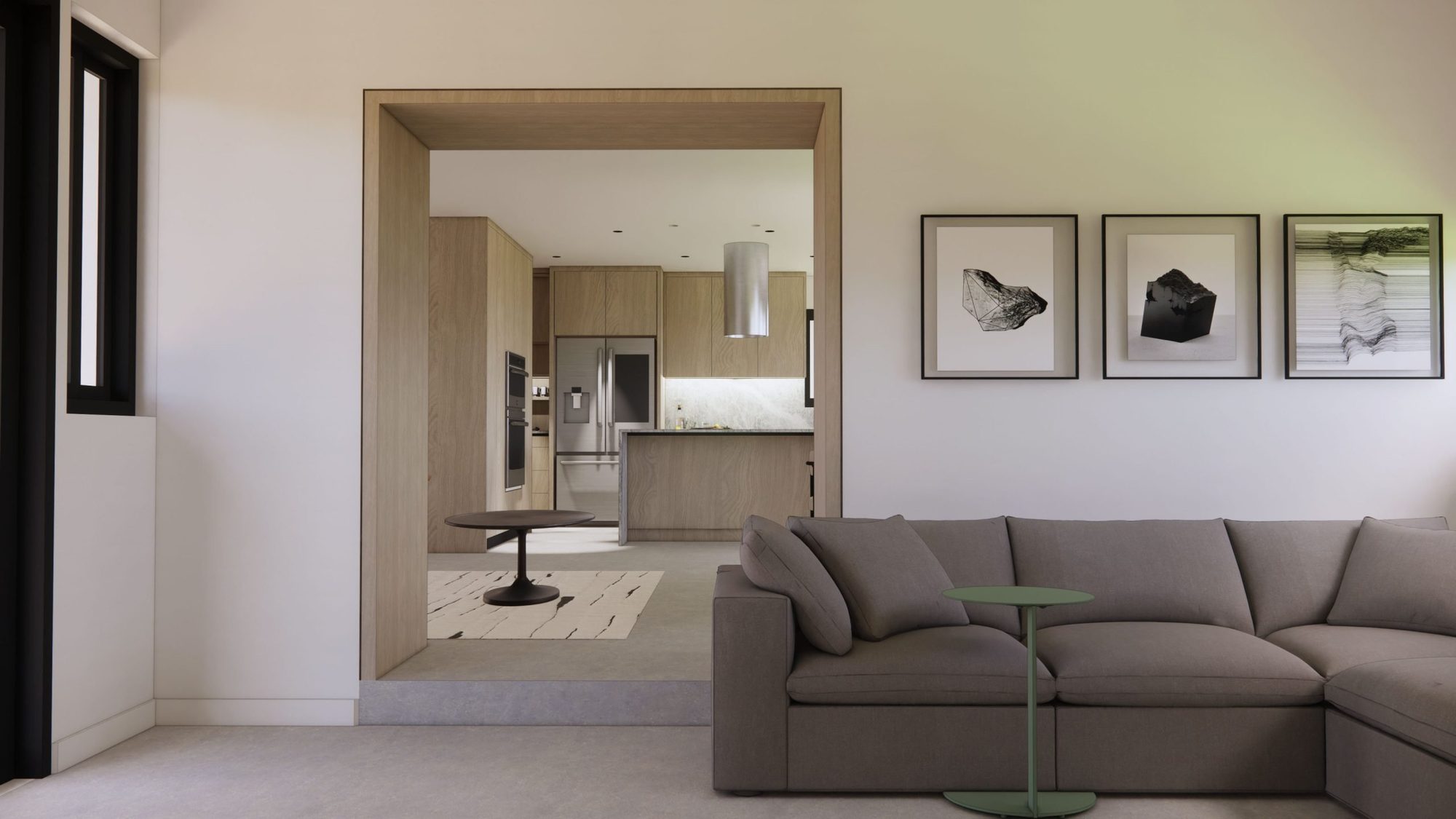 Modern Tranquility, Miami: design rendering of the residence